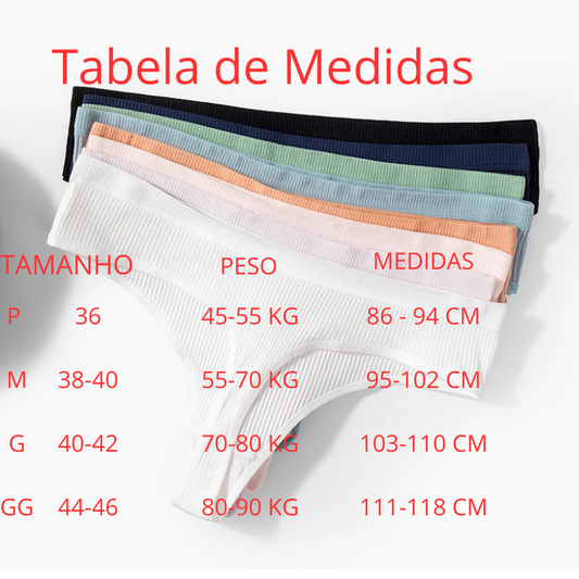 Kit 10 Calcinhas Feminina conforto -Frete Gratis